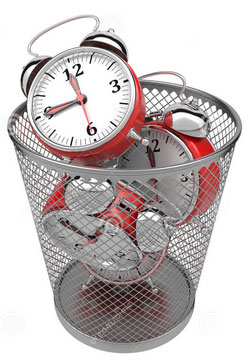 wasting time